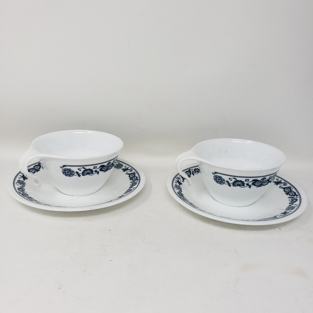 2 Old Town Corelle cups and saucers